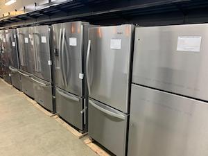 Edmonton refrigerator sales - Appliance Kingdom - Line-up of refrigerators